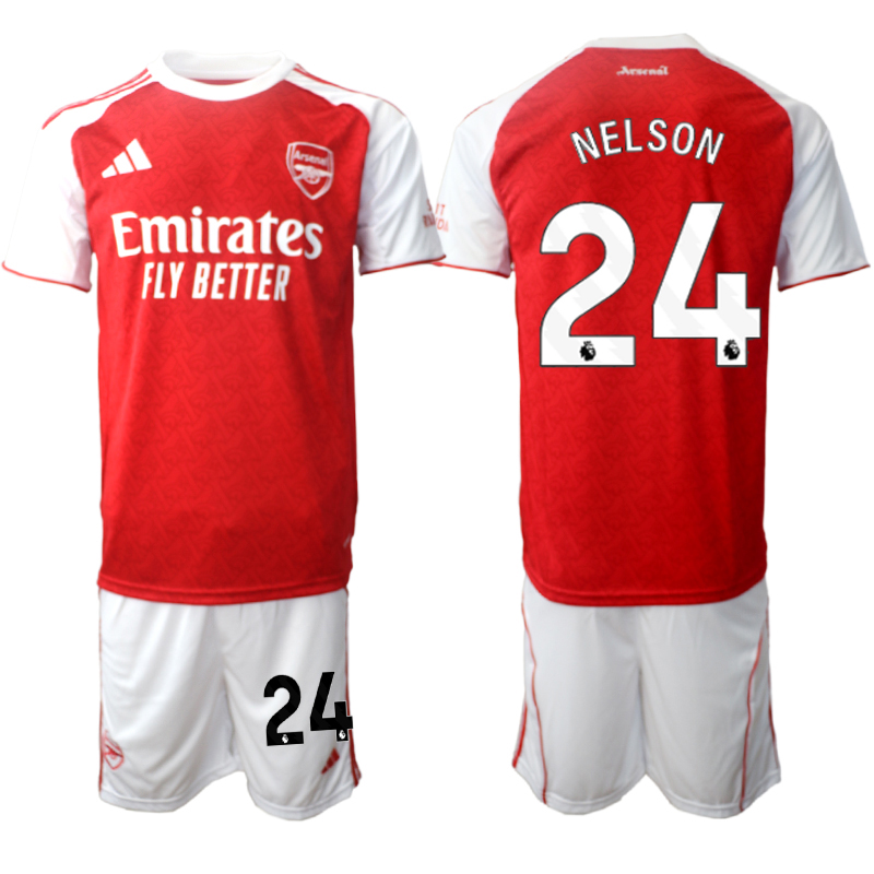 Men 2025-2026 Club Arsenal home red #24 Soccer Jersey 01->arsenal jersey->Soccer Club Jersey